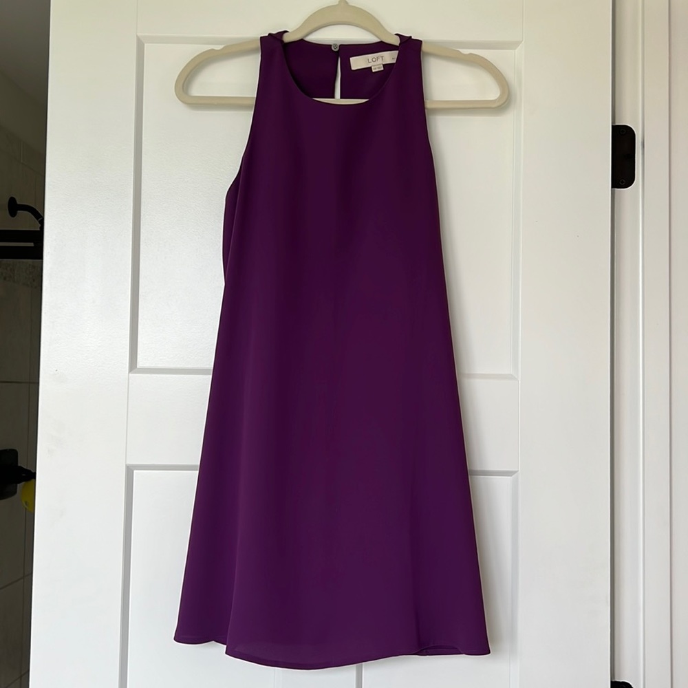 Loft Ruffle Back Dress